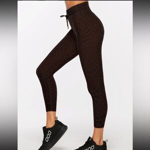 Lorna Jane Cheetah Core Ankle Biter Tight Large